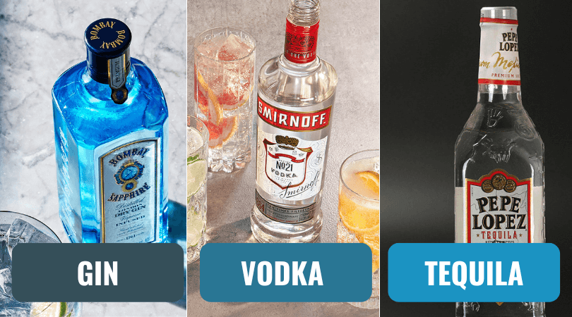Gin vs Vodka vs Tequila